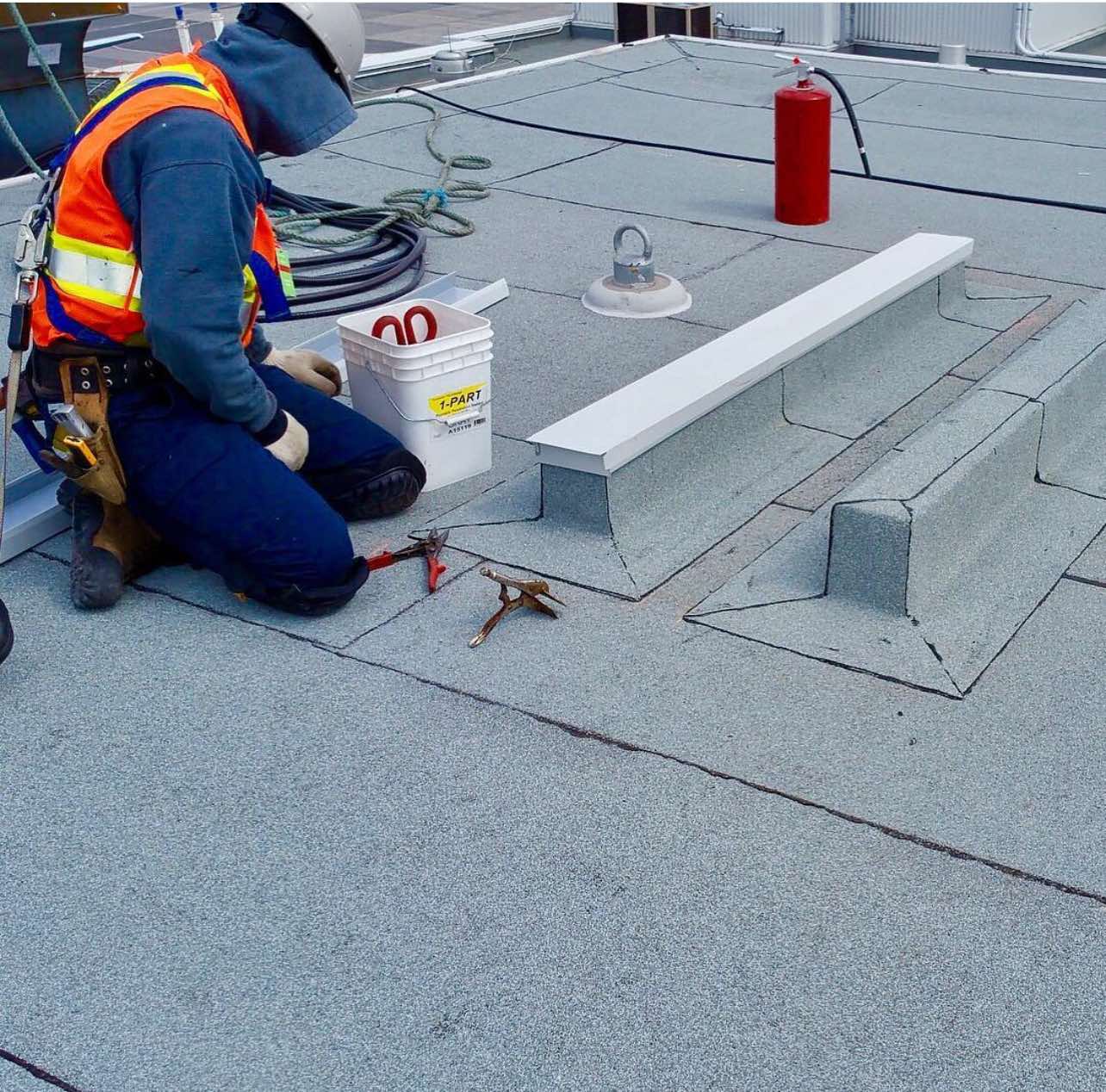 Flat roof installation in Staten Island, NY by Alter Phase Roofing Contracting