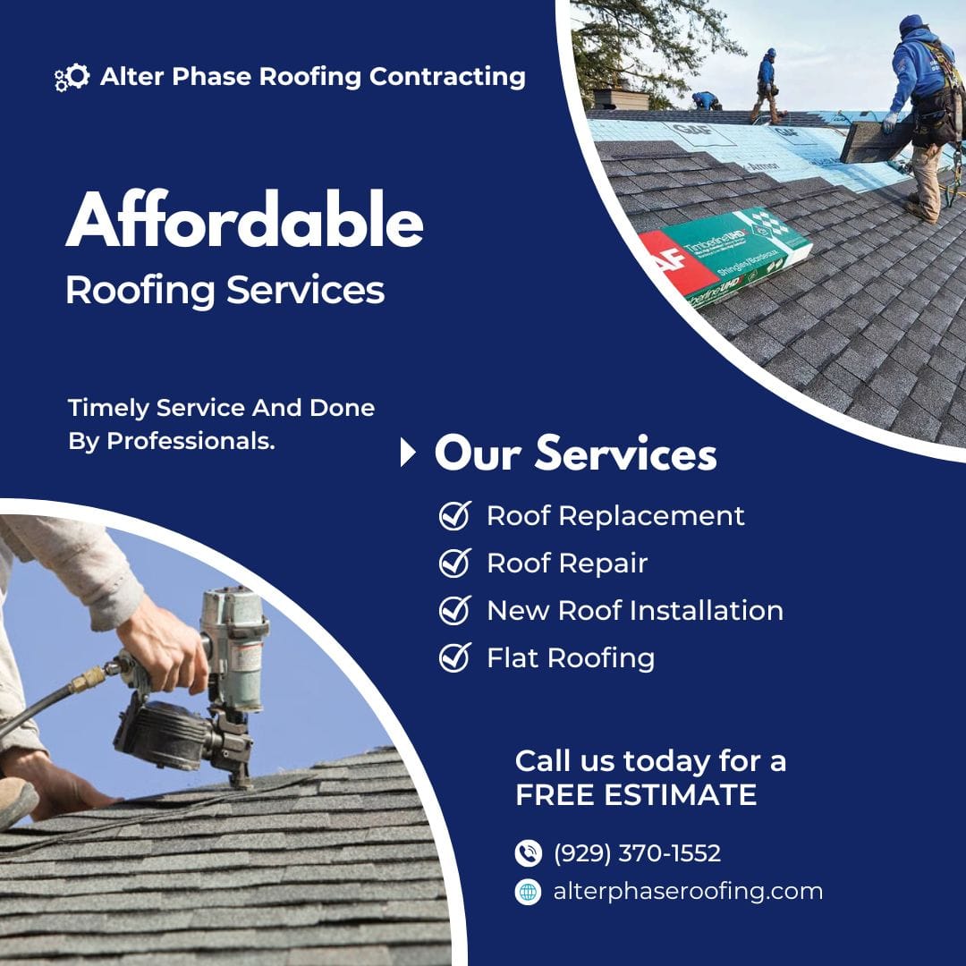 Affordable Roofing Staten Island by Alter Phase Roofing