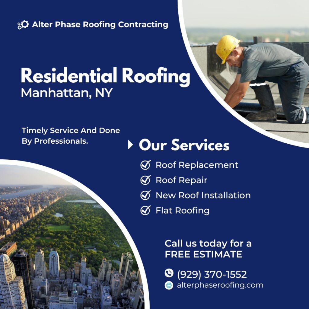 Residential Roofing Manhattan, NY | Repair & Replacement | by Alter Phase Roofing